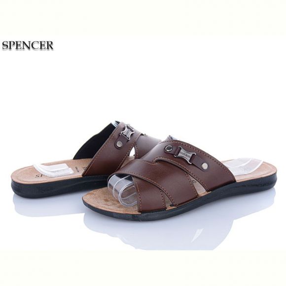 Шлепанцы Spencer 2201 коричневий
