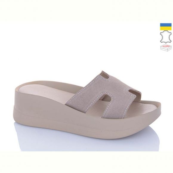 Шлепанцы Garti 0094 беж замш