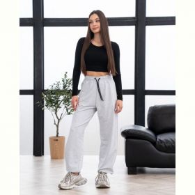 Штаны спорт AZNA Б316 l.grey