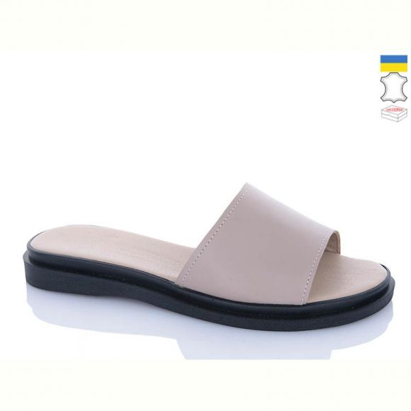 Шлепанцы Garti 97 беж шкіра Шлепанцы Garti 97 беж шкіра