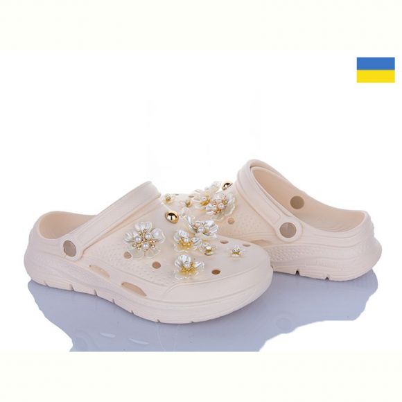 Кроксы Dago 413 кремовий