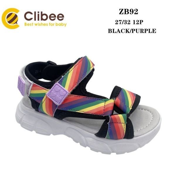 Босоножки Clibee Ber-ZB92 black-purple