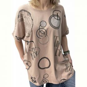 Футболка LeVisha 26014 beige Футболка LeVisha 26014 beige