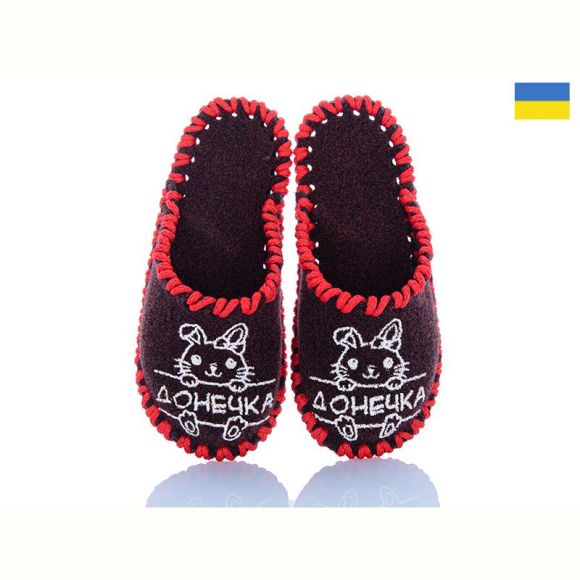 Тапочки Vends 035Д бордовий