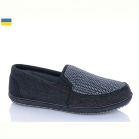 Слипоны Успіх Verta T9 чорний-сірий Слипоны Успіх Verta T9 чорний-сірий