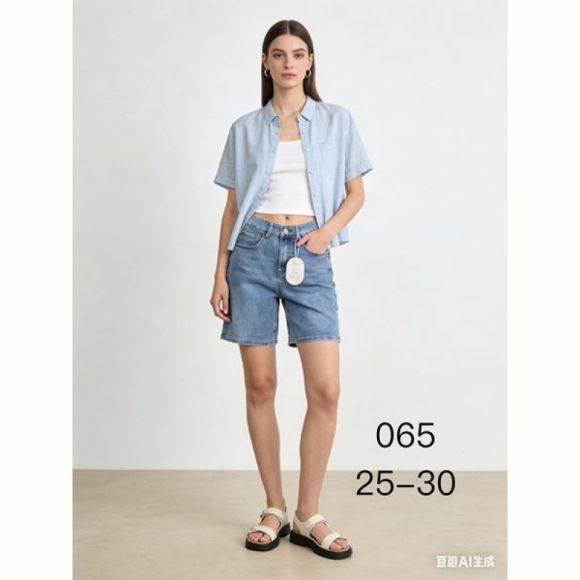 Шорты NewJeans 065 l.blue