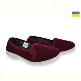 Тапочки Kredo 14-106 бордовий