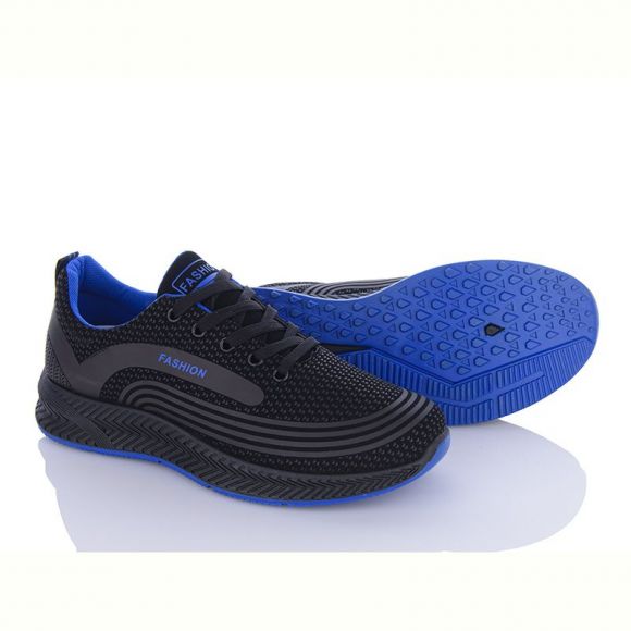 Кроссовки Wonex 197-144 black-blue