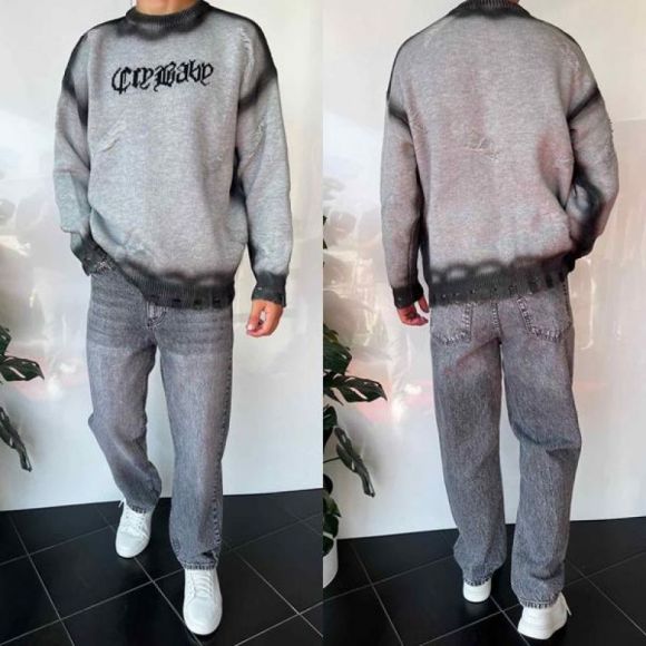 Свитер i8denim 2380 grey Свитер i8denim 2380 grey