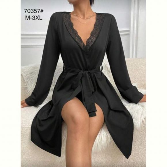 Халат Brilliant B70357 black Халат Brilliant B70357 black