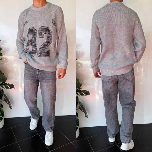 Свитер i8denim 2379 grey