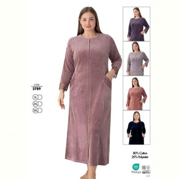 Халат Cotpark 3789 violet Халат Cotpark 3789 violet
