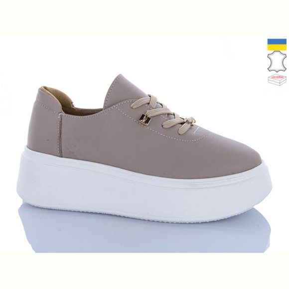 Кроссовки Garti 4090 беж шкіра