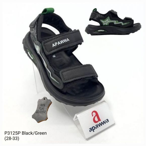 Босоножки Apawwa ApB-P3125P black-green