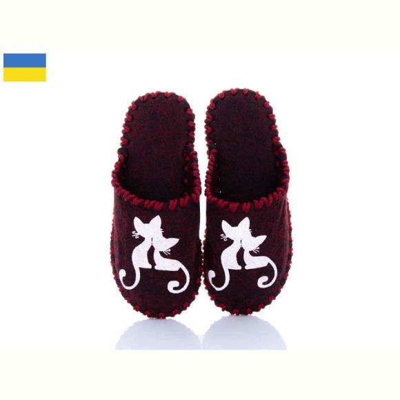 Тапочки Vends 217W бордовий