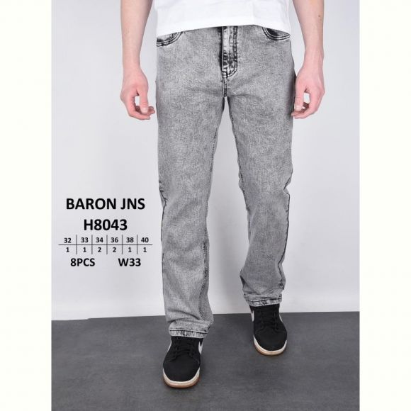 Джинсы God Baron H8043 grey