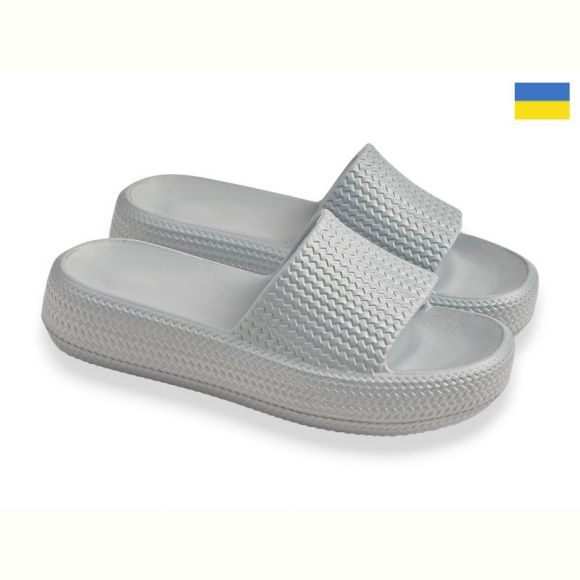 Шлепанцы Gipanis ДС78 сірий-блакитний