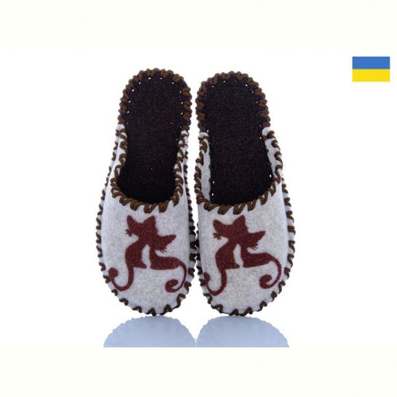 Тапочки Vends 217W молочний