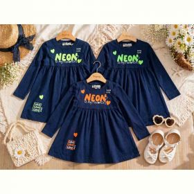 Платье Major 7588 navy-orange