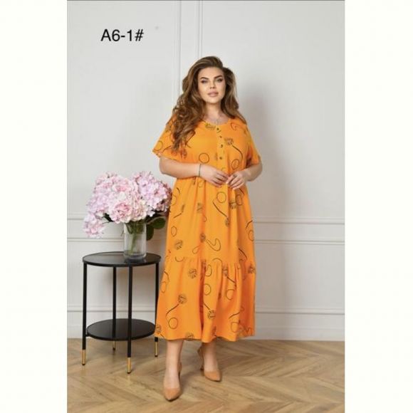 Платье Romeo life A6-1 orange Платье Romeo life A6-1 orange