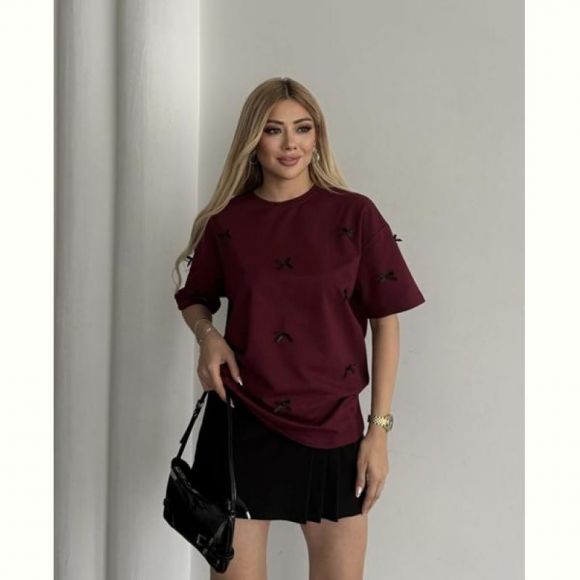 Футболка New Season F008 wine
