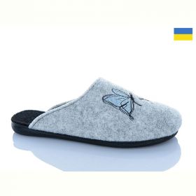 Тапочки Klerotex Капці метелик св.сірий