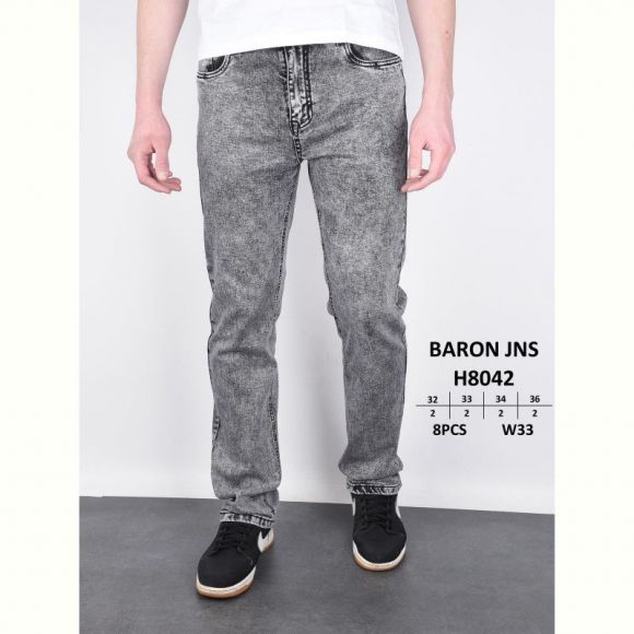 Джинсы God Baron H8042 grey