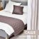 Покрывало на кровать, диван IDEIA Hotel Style 70х240 см двустороннее, стеганое, микрофибра, для гостиниц, дивандек, саше