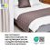 Покрывало на кровать, диван IDEIA Hotel Style 70х240 см двустороннее, стеганое, микрофибра, для гостиниц, дивандек, саше
