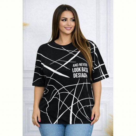Футболка Elena&Vika 26009 black Футболка Elena&Vika 26009 black