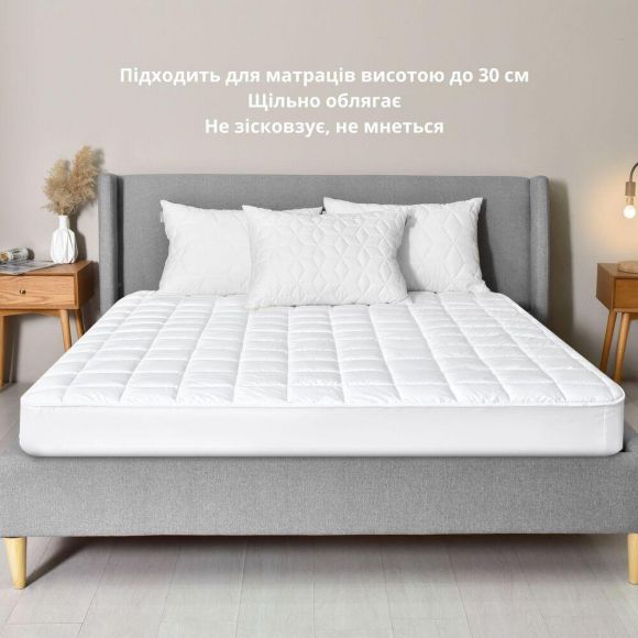 Наматрасник 90×200×35 SleepDream с натяжным бортом по периметру, гипоаллергенный, сверхплотный, защитный Наматрасник 90×200×35 SleepDream с натяжным бортом по периметру, гипоаллергенный, сверхплотный, защитный