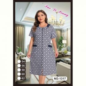 Халат Brilliant 1317 navy-white Халат Brilliant 1317 navy-white