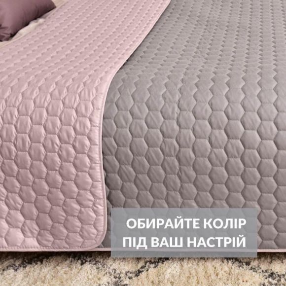 Покрывало на кровать евро 240x260 IDEIA двухстороннее, стеганое, антиаллергенное Покрывало на кровать евро 240x260 IDEIA двухстороннее, стеганое, антиаллергенное