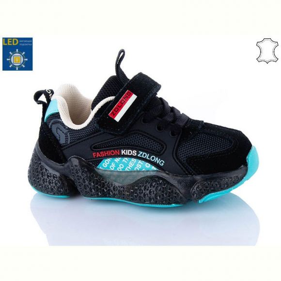 Кроссовки Comfort-baby 19976 чорний  LED