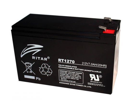 Батарея Ritar AGM RT1270B, 12V-7Ah Батарея Ritar AGM RT1270B, 12V-7Ah