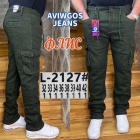 Джинсы God Baron L-2127 khaki