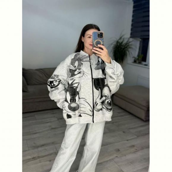 Кофта спорт S.Style 634-1 l.grey Кофта спорт S.Style 634-1 l.grey