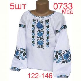 Вышиванка Надийка ND871-0733 white