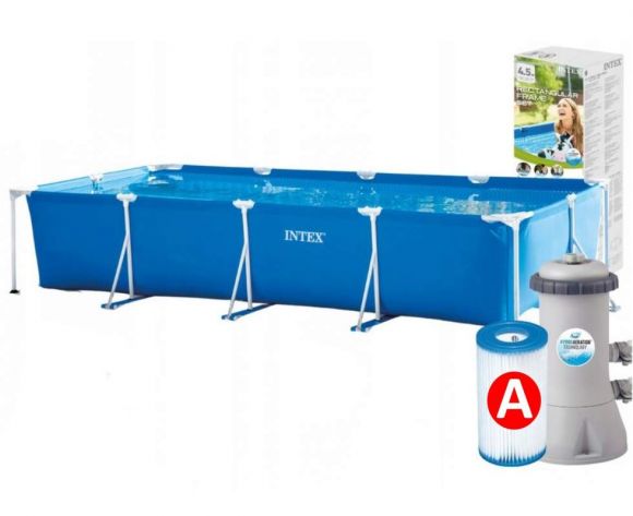 Intex 28274, каркасний басейн 450 х 220 х 84 см (картриджний фільтр 2006 л/год) Intex 28274, каркасний басейн 450 х 220 х 84 см (картриджний фільтр 2006 л/год)