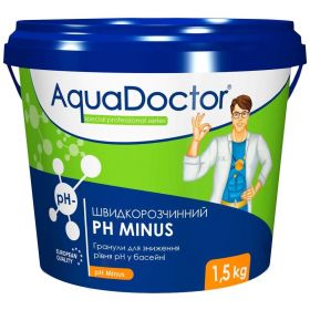 Засіб для зниження рівня pH Aquadoctor pH Minus 1.5 кг гранули 040734 Засіб для зниження рівня pH Aquadoctor pH Minus 1.5 кг гранули 040734