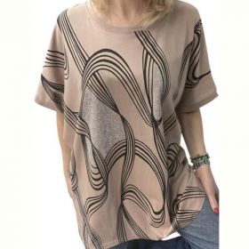 Футболка Elena&Vika 26010 beige Футболка Elena&Vika 26010 beige