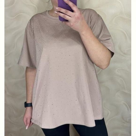 Футболка LeVisha 26002 d.beige Футболка LeVisha 26002 d.beige