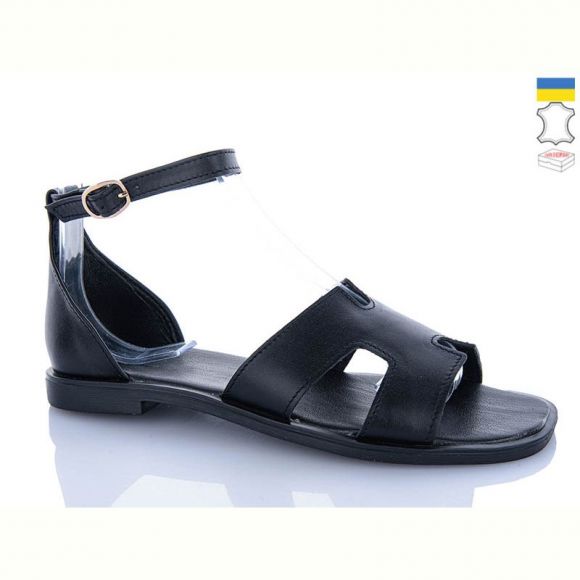 Босоножки Garti 0190 чорна шкіра