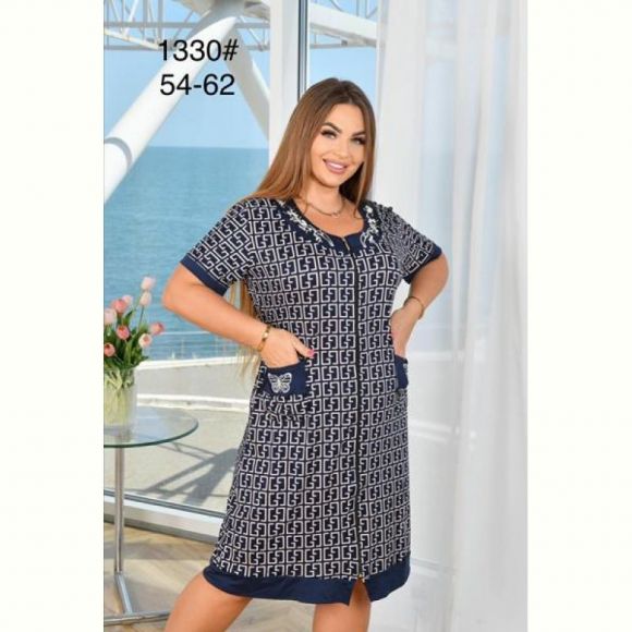 Халат Brilliant 1330 navy