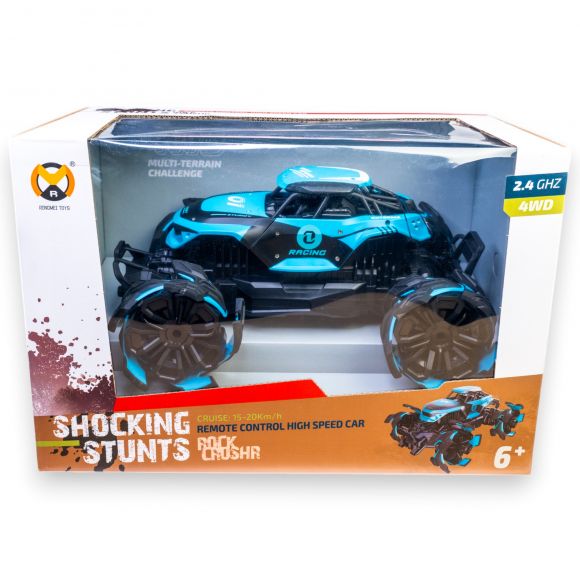 Трюкова чотирьохпривідна машинка на радіокеруванні "Shocking Stunts Rock Crushr" 2 кольори g276059-36759 Трюкова чотирьохпривідна машинка на радіокеруванні "Shocking Stunts Rock Crushr" 2 кольори g276059-36759