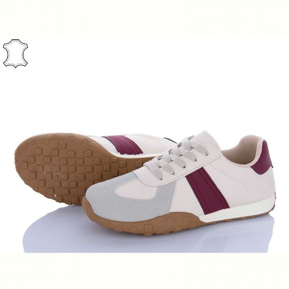 Кроссовки Shosho DB3501-1 beige-wine Кроссовки Shosho DB3501-1 beige-wine