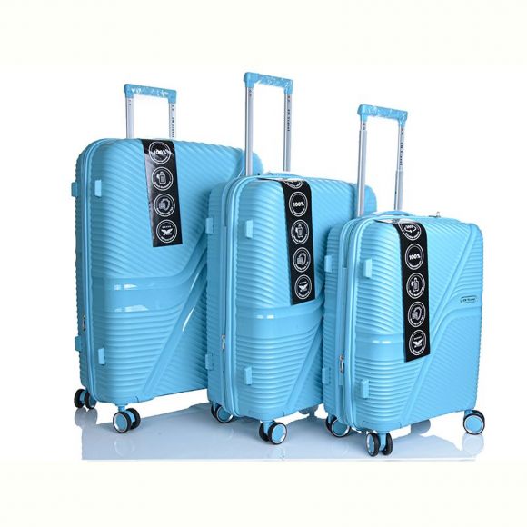 Набор чемоданов Карманчик 1120 mint blue Набор чемоданов Карманчик 1120 mint blue