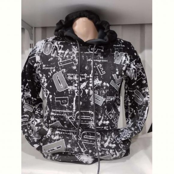 Худи Panda 1498 black Худи Panda 1498 black