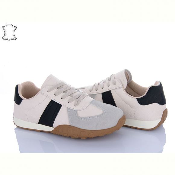 Кроссовки Shosho DB3501-1 beige-black
