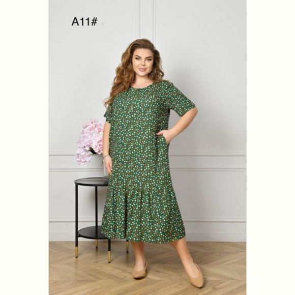 Платье Romeo life A11 green